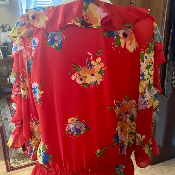 Lauren Ralph Lauren Ruffled Top - Large - Picture 4 of 10